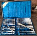 Set van 12 verzilverde viscouverts., Antiek en Kunst, Ophalen of Verzenden
