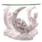 UITVERKOOP OP=OP | Engel/cherubijn halve maan oliebrander, Overige materialen, Info@abcwinkel.nl, Nieuw, Ophalen of Verzenden