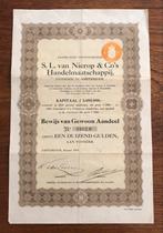 SL van Nierop & Co’s Handelsmaatschappij Aandeel Amsterdam, Verzenden, Voor 1920, Aandeel