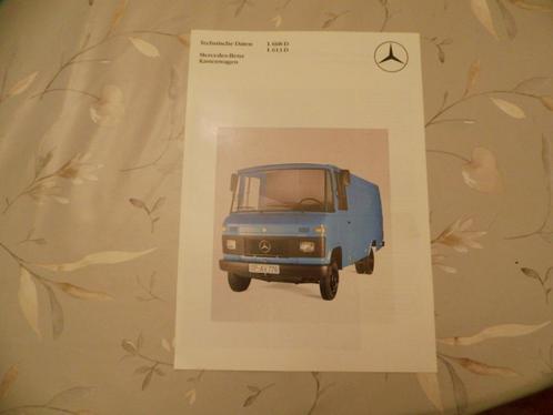 Mercedes Benz bestelwagen L 608 / L 613, Boeken, Auto's | Folders en Tijdschriften, Zo goed als nieuw, Mercedes, Verzenden