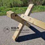 Cavaletti zachthout, Springbalk, Balk, Hindernis, Weidegang, Sales@veldomheiningen.nl, Schaijk, 4 paarden of pony's of meer