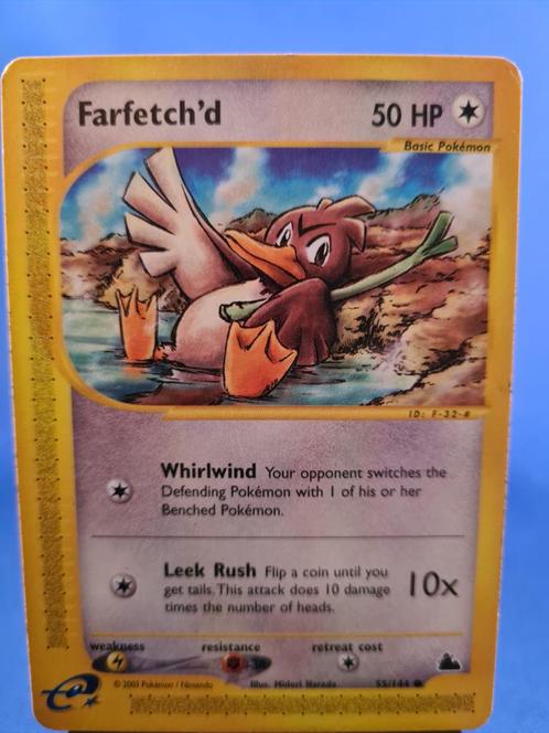 Farfetch'd 55/144 - Skyridge, Hobby en Vrije tijd, Verzamelkaartspellen | Pokémon, Gebruikt, Losse kaart, Verzenden