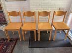 4 houten stoelen (Schilte), Ophalen, Gebruikt, Overige kleuren, Vier