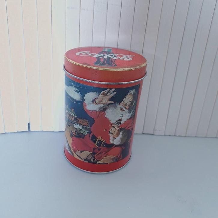 Coca Cola blik blikje retro kerst kerstblik kerstman Noël, Diversen, Kerst, Gebruikt, Ophalen of Verzenden