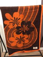 Vintage 100% wollen AaBe bruin oranje deken, Huis en Inrichting, Woonaccessoires | Plaids en Woondekens, Ophalen of Verzenden