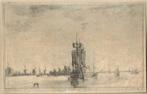 Hendrik Kobell droge naald "Hooft vande Krap en 't Malle Gat, Antiek en Kunst, Kunst | Etsen en Gravures, Ophalen