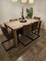 Compleet eetkamer. 6 stoelen tafel van 90160, Ophalen, Gebruikt