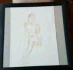 Originele aquarel dirk smorenberg naakt, Ophalen