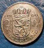 Koningin juliana rijksdaalder (2 1/2) 1969 vis, Postzegels en Munten, Munten | Nederland, Ophalen, Koningin Juliana, 2½ gulden