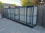 Aluminium antraciet voiliere,voliere, Dieren en Toebehoren, Vogels | Hokken en Kooien, Ophalen, Zo goed als nieuw, Aluminium, Volière