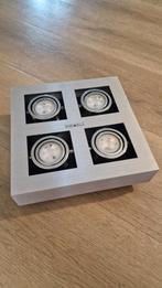 Lamp 4 spots metallic, Ophalen, Glas of Kopje