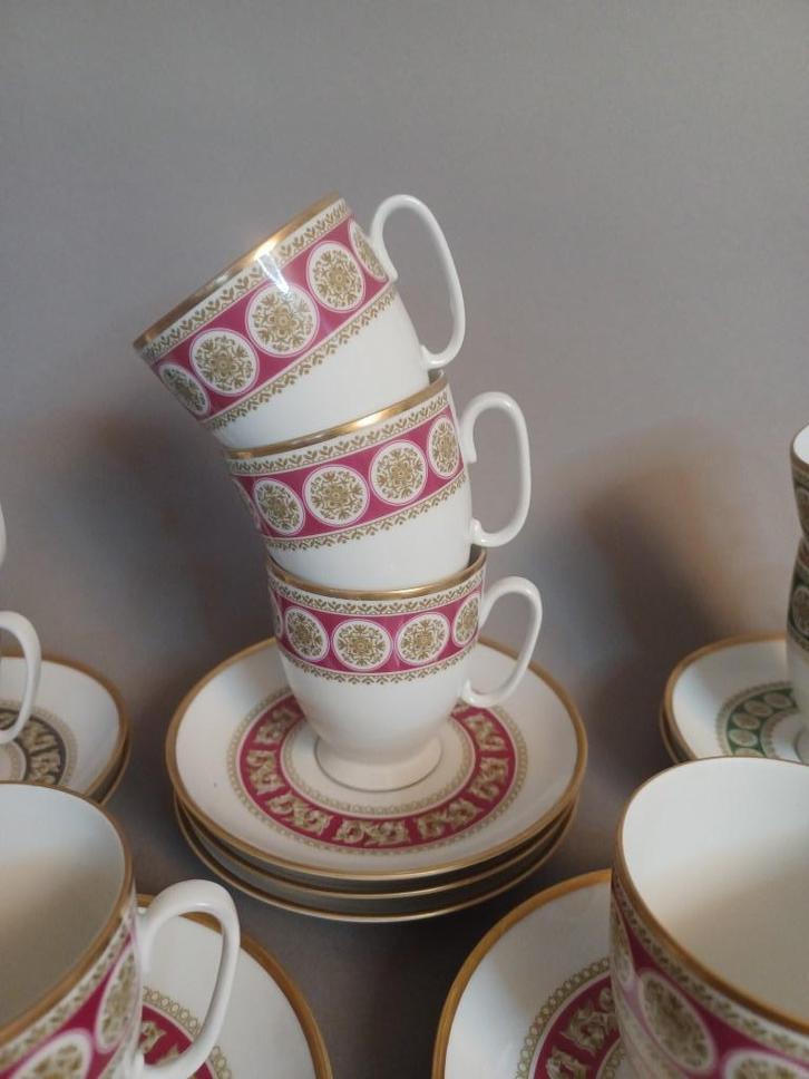 3 kop en schotel Mosa Maastricht Vintage retro 1970, Antiek en Kunst, Antiek | Servies los, Ophalen of Verzenden