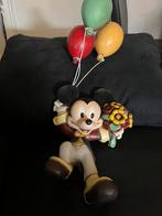 hangend figuur, Beld Disney Mickey Mouse, ballonnen Vintage, Mickey Mouse, Gebruikt, Ophalen of Verzenden, Beeldje of Figuurtje