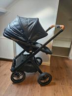 Dubatti Kinderwagen Complete set! Zwart leer en cognac kleur, Ophalen of Verzenden, Zo goed als nieuw, Overige merken, Luchtbanden
