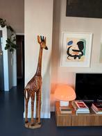 Houten Giraffe, Verzamelen, Beelden en Beeldjes, Ophalen, Dier
