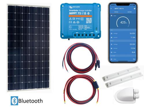 Victron Energy Zonnepanelen Set camper, boot – 185Wp, Caravans en Kamperen, Caravan accessoires, Nieuw, Verzenden