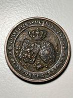 Penning ter gelegenheid van het huwelijk Willem III, Postzegels en Munten, Penningen en Medailles, Ophalen of Verzenden, Overige materialen