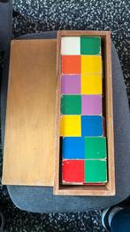 Montessori houten kleuren domino, Kinderen en Baby's, Speelgoed | Houten speelgoed, Ophalen of Verzenden, Zo goed als nieuw, Overige typen