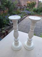 kandelaars/massief/hout/kerst/tafel/decoratie/verzamelen, Ophalen of Verzenden, Gebruikt, Hout, Minder dan 25 cm