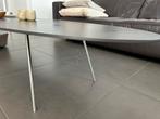 Metaform Ovale Salontafel Keramiek Donkergrijs, Huis en Inrichting, Ophalen, Strak modern, Gebruikt, 50 tot 100 cm