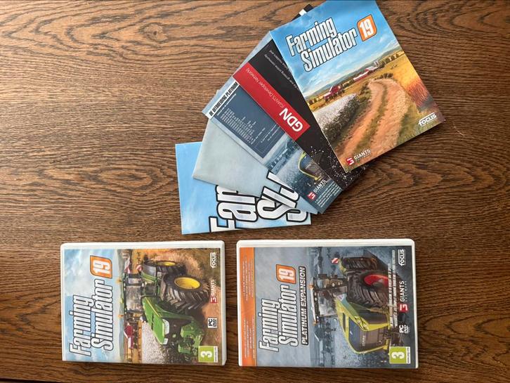Farming Simulator 19 + Platinim Expansiona pc game, Spelcomputers en Games, Games | Pc, Zo goed als nieuw, Simulatie, 1 speler