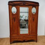 Vintage kledingkast garderobekast spiegelkast Demontabel 706, Huis en Inrichting, Valkenswaard, Gebruikt, Info@flashbackfurniture.nl