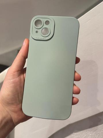 Siliconen Beschermhoes iPhone 15 plus case munt groen nieuw beschikbaar voor biedingen