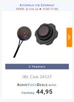 Nieuwe JBL Club 3412T auto tweeters, Ophalen of Verzenden, Nieuw