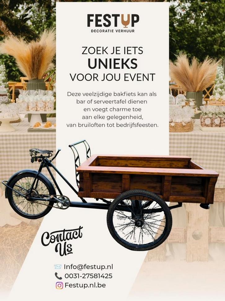 Retro bakfiets, Fietsen en Brommers, Fietsen | Bakfietsen, Goederen, Ophalen