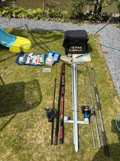 Complete strandvis set, Watersport en Boten, Hengelsport | Zeevissen, Gebruikt, Ophalen