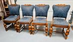 Vintage Spaanse Eetkamerstoelen - Set van 4, Antiek en Kunst, Antiek | Meubels | Stoelen en Banken, Ophalen