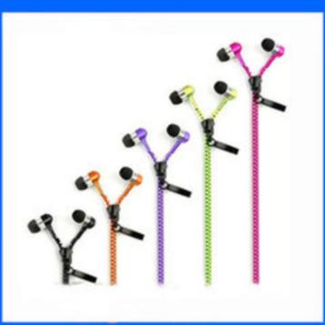 Zipper Earphone with Mic _ verschillende kleuren beschikbaar voor biedingen