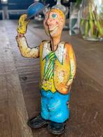 Prachtige antieke blikken clown jonny  ( werkt prima), Antiek en Kunst, Antiek | Speelgoed, Ophalen of Verzenden