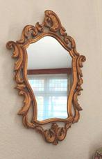 Franse barok spiegel verguld hout, Ophalen, Overige vormen, 50 tot 100 cm, Minder dan 100 cm