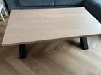 Industriële salontafel, bijzettafel/koffietafel white wash, 50 tot 100 cm, Verzenden, Rond, Zo goed als nieuw