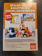 Kortingskaart voor knuffel of voorleesboek bij de Vomar., Eén persoon, Kortingsbon