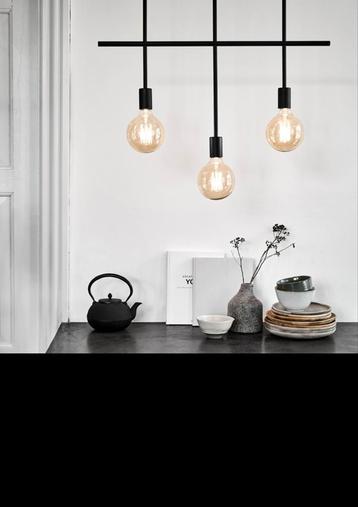 Zwarte industriële lamp - Chandelier Frandsen beschikbaar voor biedingen
