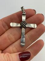 Z743 Prachtige zilveren kruis hanger, Sieraden, Tassen en Uiterlijk, Kettinghangers, Ophalen of Verzenden, X, Zilver, Zilver