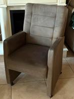 1 Fauteuil op wielen/ eetkamerstoel, Ophalen, Overige materialen, Bruin, Zo goed als nieuw