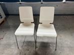 2x Ikea stoel gilbert wit stapelbaar, Twee, Wit, Ophalen of Verzenden, Zo goed als nieuw