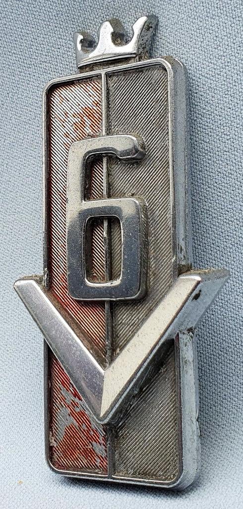 Ford V6 embleem, 60/70er jaren., Verzenden, Gebruikt, Auto's