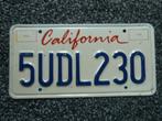 Kentekenplaat licenseplate California 2 USA, Verzenden, Gebruikt, Auto's