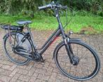 Zeer nette mat zwarte elektrische Stella damesfiets, 56cm✅️, Ophalen, 53 tot 56 cm, Versnellingen, Zo goed als nieuw