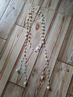 Zoetwaterparel Wikkelketting - Nieuw, Overige materialen, Wit, Nieuw, Ophalen of Verzenden