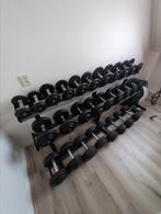 Old school Dumbells set 5kg tot 40kg, Sport en Fitness, Fitnessmaterialen, Ophalen, Gebruikt, Dumbbell