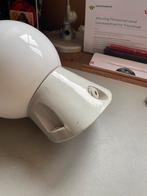 Oude buitenlamp met porseleinen voet, Tuin en Terras, Buitenverlichting, Ophalen of Verzenden, Netvoeding, Wandlamp