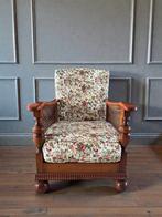 Antiek Bergere fauteuil , Floral Chintz Upholstery, Antiek en Kunst, Antiek | Meubels | Stoelen en Banken, Ophalen