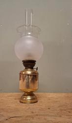 Antieke messing olielamp, Ophalen of Verzenden