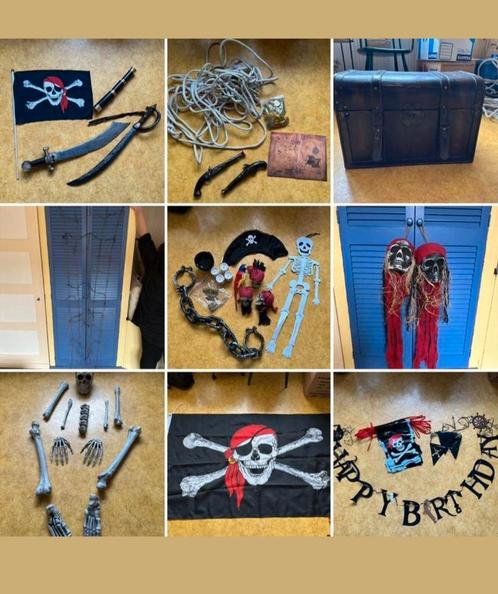 Piraten thema spullen, Hobby en Vrije tijd, Feestartikelen, Zo goed als nieuw, Ophalen