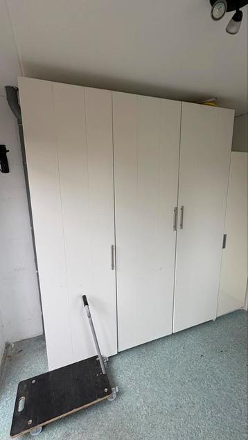 Kledingkast Wit hoog Landelijk
